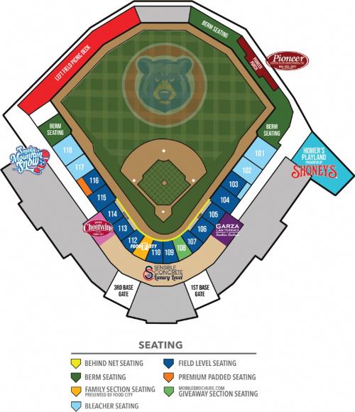 Tennessee Smokies Stadium Seating Chart Elcho Table